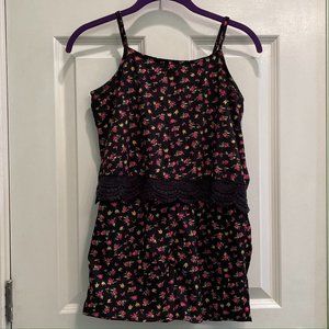 Girls floral romper